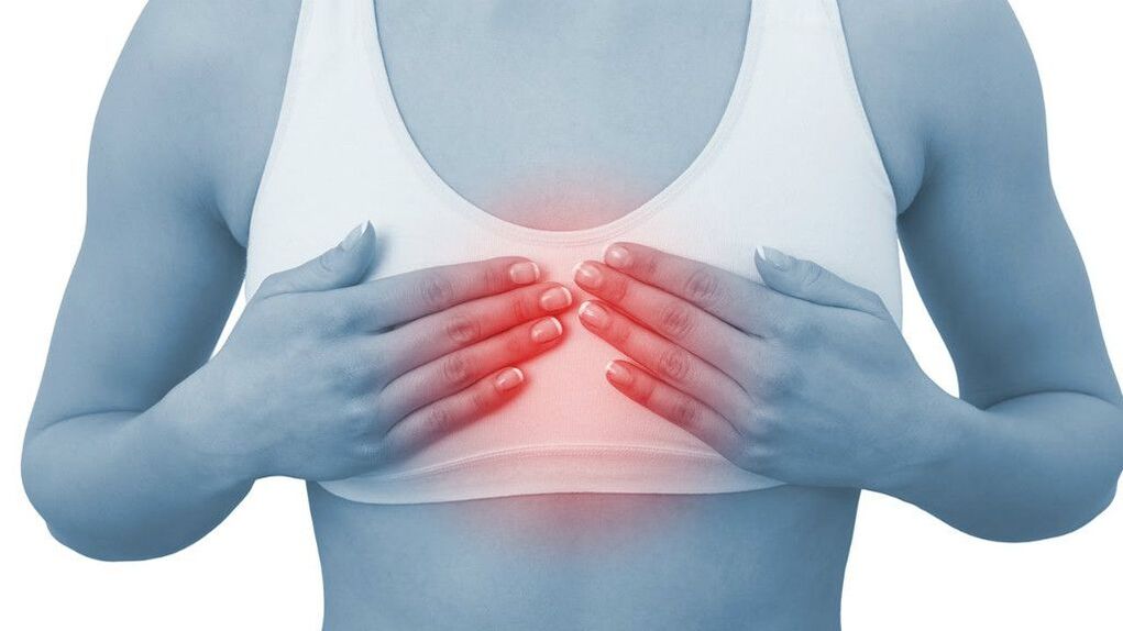 bol u prsima s torakalnom osteohondrozom